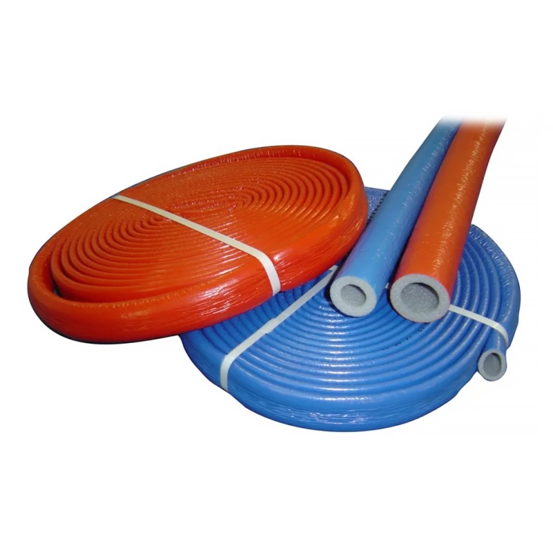 Трубки теплоизоляционные Rols Isomarket: Energoflex Super Protect, 15 мм, 10 м, красные - синие