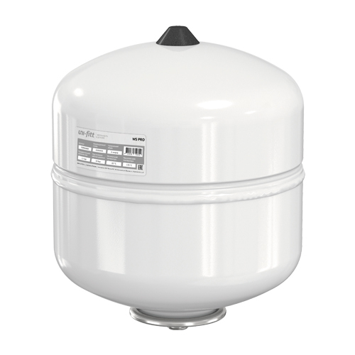 Бак гидроаккумулятор мембранный Uni-fitt: версия Pro, для водоснабжения, вертикальный, 8 - 25 литров, подвесной