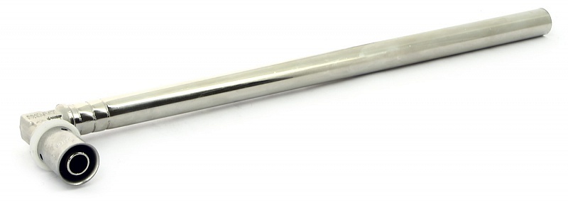 Угол / отвод Uni-fitt: пресс, для подключения радиатора, с никелированной трубкой, 16 - 20 мм