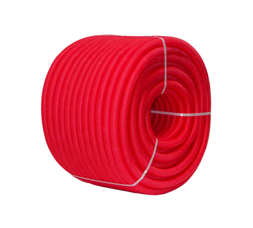 Труба Uni-fitt: гофрированная сантехническая, красная/синяя, 16 - 32 мм